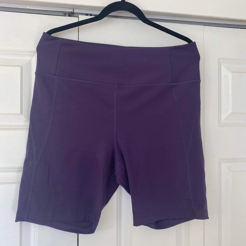 Girlfriend Collective xxl dark purple bike shorts